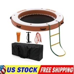 8X8 Ft Inflatable Floating Dock Round Platform W/ladder. Fixed Price $169.29.