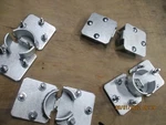 Puck Lock Hidden Shackle Hasp - Zinc Plated W/ Blots. Fixed Price $17.00.