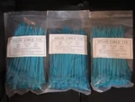 New 300 Pcs 4" Industrial Blue Nylon 66 Cable Zip Ties Sealed X 100 Mm. Fixed Price $14.95.