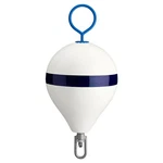Polyform CM-2WH-STR Mooring Buoy W/iron 13.5" Diameter White Blue Stripe. Fixed Price $196.78.