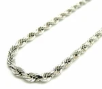 Solid 925 Sterling Silver Italian Rope Chain Mens Necklace 4.00MM - Diamond Cut. Fixed Price $130.89.
