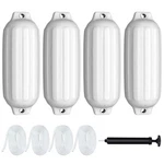 27" Boat Fenders Hand Inflatable Marine Bumper Shield Protection White. Fixed Price $79.99.