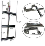 Pactrade Marine Boat 3 Steps Dive Ladder Stainless Steel W/ Non-slip Thread. Fixed Price $117.95.