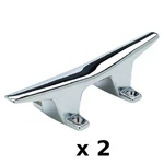 Pack Of 4-1/2 Chrome Plated Zinc Hollow Base Cleats For Boats And Docks. Fixed Price $33.37.