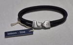 Lemon & Line Handcrafted Nautical Rope Black Bracelet Make Rhode Island. Fixed Price $22.50.