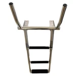 Marine City 4 Step 316 Stainless Steel Telescoping Ladder W/ Handle For Boats. Fixed Price $189.00.