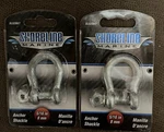 Shoreline Marine SL52067 Anchor Shackle 5/16" Galvanized 2-PACKS. Fixed Price $9.95.