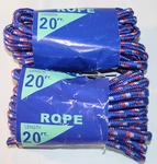 3/8" X 20' Diamond Braided Poly Rope, Pack Of 2, 99020. Fixed Price $14.94.
