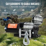 Vevor 12V 3000LB Atv Utv Winch Steel Cable, Roller Fairlead, Remote Control. Fixed Price $99.57.