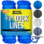 Lines Boat Ropes For Docking 3/8" Braided Mooring Marine 15FT. Fixed Price $28.79.