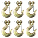 Pack 5/16" Chain Hooks, Clevis Slip Heavy Duty With Safety Latch, Grade 7. Fixed Price $40.63.