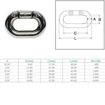 Marine Stainless Steel T316 Connecting Links Connector Chain. Fixed Price $9.99.