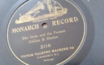 Collins & Harlan 78RPM Single 10-INCH Monarch Records #2116 Dude And The..... Fixed Price $19.99.
