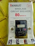 10 Of Anchorlift 90080 Circuit Breaker 80A Surface Mount Re-settable 12-24VDC. Fixed Price $74.99.