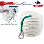 1/2"X100'TWISTED 3 Strand Anchor Rope Boat Thimble Braided Dockline 5850LB Tough. Fixed Price $26.99.