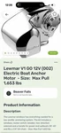 Lewmar V1 Vertical Windlass Kit 6671011108-138. Fixed Price $1700.00.