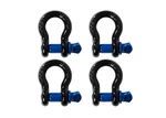4X 1/2" Black Bow Shackle Blue Clevis Screw Pin Anchor Ton 4400 Lbs Capacity. Fixed Price $23.33.