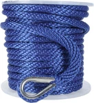 1/2" 100FT Solid Braid Mfp Anchor Line With Stainless Steel Shackle Boat Rope. Fixed Price $34.99.