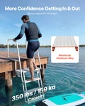 Flip-up Dock Ladder, 4-STEP, Comfort Use Lake Pool Marine Boarding. Fixed Price $191.48.