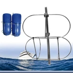 304 Stainless Steel Folding Double Holder Rack For 9-1/2INCH Boat Fenders. Fixed Price $59.21.