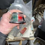 Attwood Chrome Boat Bow Light, Red Green, A-16-81. Fixed Price $15.00.