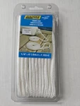 Fender Line Pair 1/4" X 6' White Double Braided Nylon Boat Rope Seachoice 40901. Fixed Price $6.99.