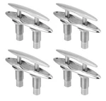 4 Pack Pull Up Boat Cleat 316 Stainless Steel Flush Mount Dock Claet 6". Fixed Price $98.99.