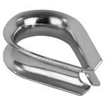 Five Oceans Wire Rope Thimble 9/16 Inch Stainless Steel AISI316 FO1446. Fixed Price $12.00.