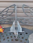 Marine Hooker Fluke Style Galvanized Boat Anchor, Good Condition 10 Lbs Patina. Fixed Price $49.90.