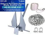 Marinenow Fluke Anchor Kit 8.5 Lb Hot-dip Galvanized W/ Chain & Shackles. Fixed Price $68.36.