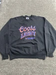 Vintage Russell Athletics Black Coors Light Beer Crewneck Sweatshirt Pro Usa. Fixed Price $39.99.