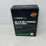 Rhino Usa 4-5.5FT Bungee Dock Lines 2-PACK Black/green. Fixed Price $17.99.