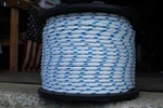 Sailboat Rigging Rope 1/2" X 200' White/blue Double Braided Sheet Halyard Line. Fixed Price $248.00.