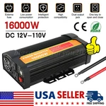 16000W Car Power Inverter Pure Sine Wave Solar Converter Dc 12V/24V To Ac 110V. Fixed Price $113.49.
