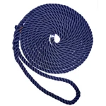 New England Ropes 1/2" Premium 3-STRAND Dock Line Navy Blue 25'. Fixed Price $57.26.