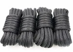 Double Braided Nylon Dock Line 4 Pack 1/2" X 15FT Black Marine Boat Mooring Rope. Fixed Price $24.29.