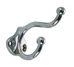 Perko 0975DP1CHR Boat Marine Chrome Plated 2" Double Utility Hook 975-DP1-CHR. Fixed Price $15.95.