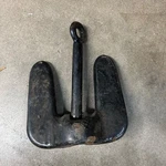 Cast Iron Folding Grapnel Boat Anchor Black Heavy Duty Marine 4-FLUKE. Fixed Price $22.95.