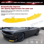 Yellow Front Bumper Lip Splitter Corner Edge Kit For Challenger Srt Gt 15-24. Fixed Price $32.19.