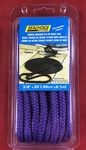 Dock Line Double Braided Nylon Rope 3/8" X 20' Purple Seachoice 39991. Fixed Price $16.99.