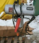 Cm Lodestar #c, 500# Electric Chain Hoist 10' Lift 32 Fpm 575 Volt, W/pendant. Fixed Price $400.00.