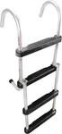 Extreme Max 3005.4086 Folding 4-STEP Pontoon Ladder Silver, Black. Fixed Price $178.42.