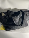 Pursfection Expandable Tote Bag With Quilted Fabric Black 14X9 Fast Shipping. Fixed Price $27.99.