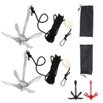 Pack Marine Kayak Folding Anchor Kit 26.2 Ft Rope Buoy For Pwc Canoe Jet Ski. Fixed Price $34.83.