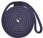 5/8" X 10' Double Braid Nylon Dock Lines - Navy Made Usa. Fixed Price $24.49.