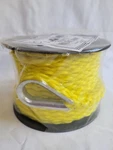 Anchor Line 3/8" X 50FT Hollow Braid Polypropylene With Spliced Thimble - Yellow. Fixed Price $11.45.