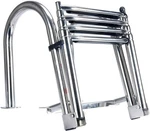Amarine Made Stainless Steel Boat Ladder 4 Steps Folding Rear Entry Pontoon. Fixed Price $110.00.