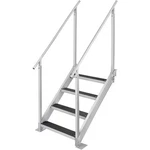 Aluminum Dock Boat 4 Steps Pontoon Ladder, Stairs. Fixed Price $165.99.