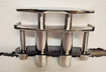 Heavy Duty Chrome Stainless Steel 5" Boat Or Dock Pop-up Tie Down Cleat HM5352-5. Fixed Price $19.95.