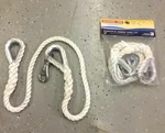 Mooring Line 5/8" X 4' Stainless Steel Bullsnap To Galvanized Thimbles. Fixed Price $109.95.